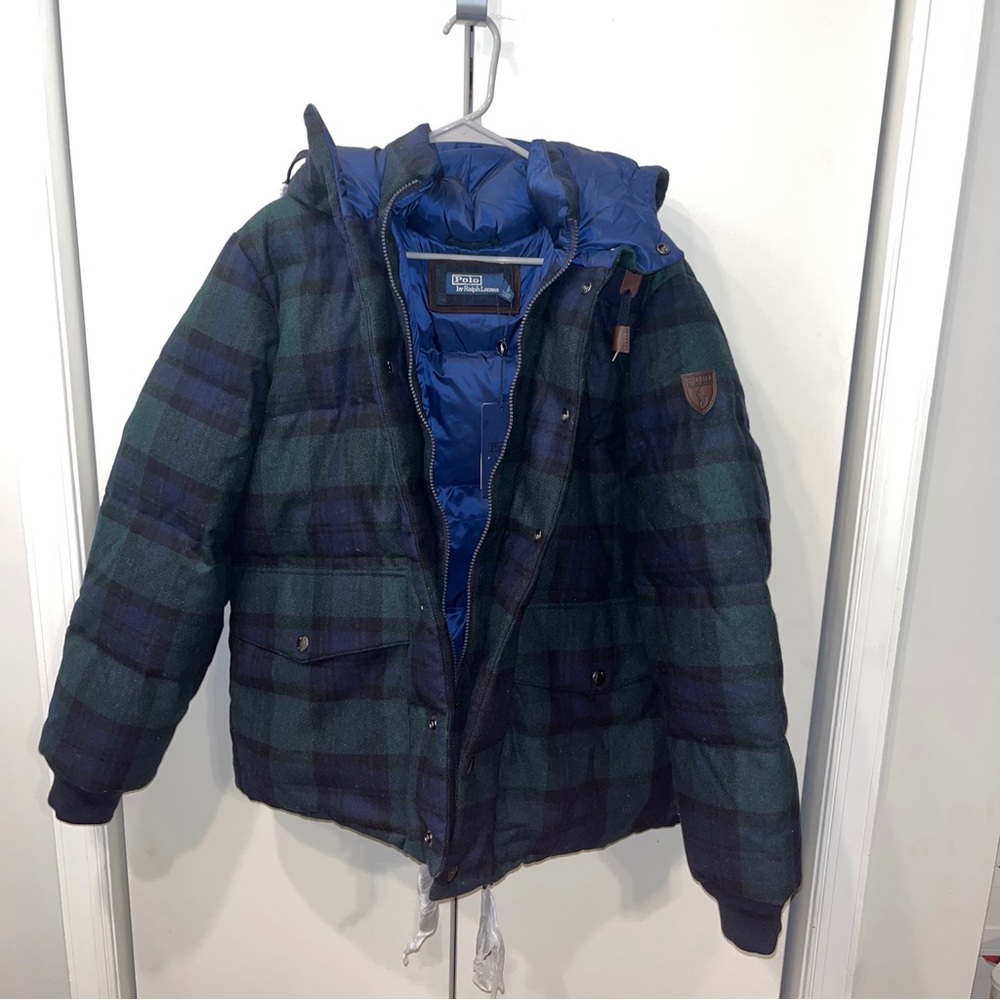 NEW $598 Polo Ralph Lauren Men's Size L Wool Holiday Bomber Tartan Plaid Jacket - Picture 6 of 16